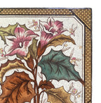 Antique English Aesthetic Staffordshire Polychrome Brown Transfer Tile