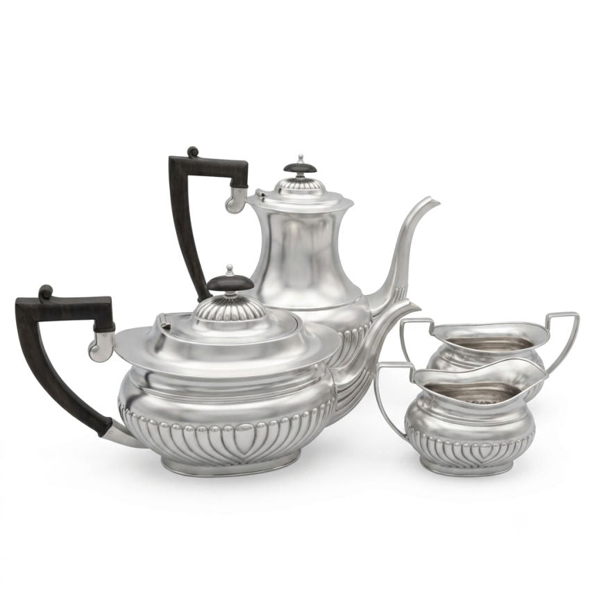 Antique Sheffield silverplate tea service 1920s England