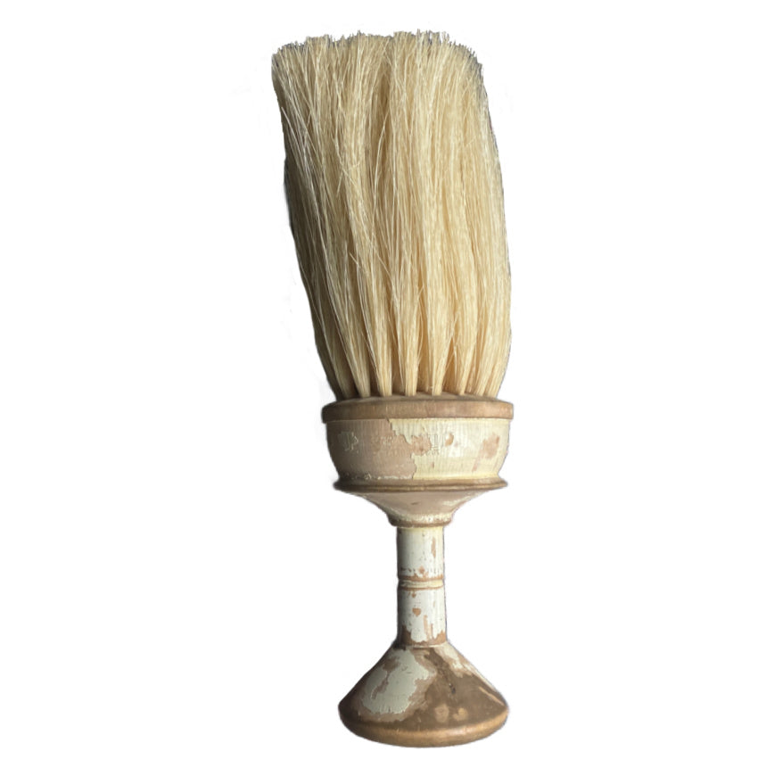 Antique Round Brush with Painted Handle