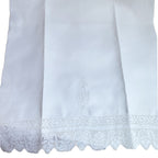 antique French towel, monogrammed linen, crowned lion embroidery, antique trousseau linen, French textile, hand embroidered, lace towel, 19th century French, French country décor, heirloom linen, antique guest towel, embroidered crest linen