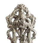 Antique Marian statue for a sacred objects collection face close up
