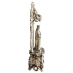 Antique Madonna statue with ornate decorative base