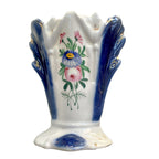 Antique French Vieux Paris Porcelain Cabinet Vase Blue
