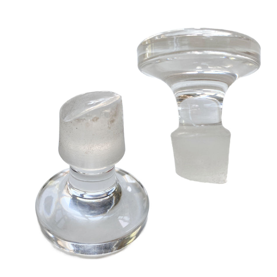 C.L.G. Co. antique pharmacy bottle with original label stopper detail