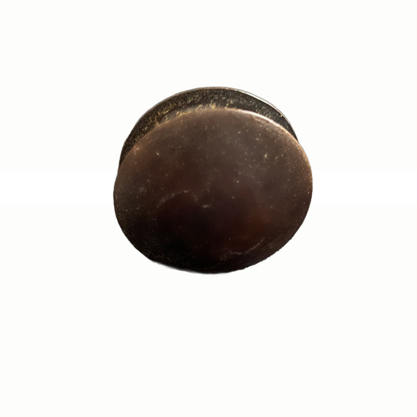 Antique Hand Carved Wood Snuff Box with Hand Painted Pansies