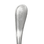 Antique Hotel Fontenelle silver gravy ladle with rich patina and classic hotel weight—an elegant, collectible piece of historic American hotel silver.