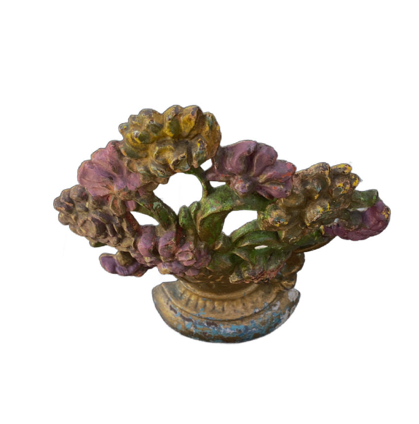 Antique Hubley Zinnia Doorstop