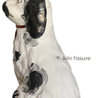 Antique Late 19th Century English Staffordshire Spaniel Dog Figure
