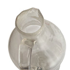 Antique Mary Gregory Glass Decanter with Hand-Painted White Enamel Figure