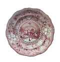 Antique Pink Red Staffordshire Transfer Plate R Stevenson & Son