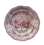 Antique Pink Red Staffordshire Transfer Plate R Stevenson & Son