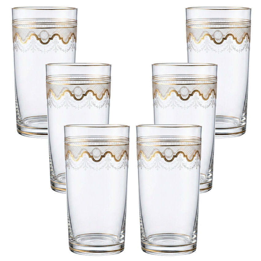 SAINT LOUIS クリスタルガラス グラス 6個セット アンティーク Antique Saint-Louis Crystal Tumblers Set of 6 France