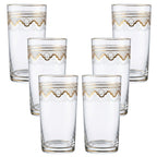 Antique Saint-Louis crystal tumblers set of six France early 1900s