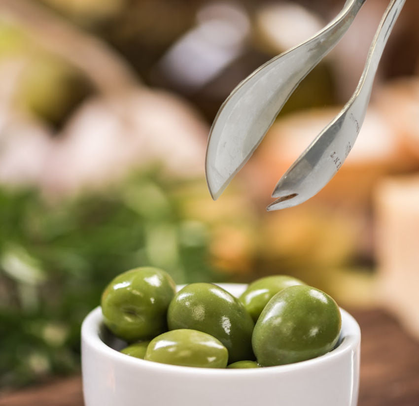 Antique Silver Plated Mechanical Olive or Pickle Tongs