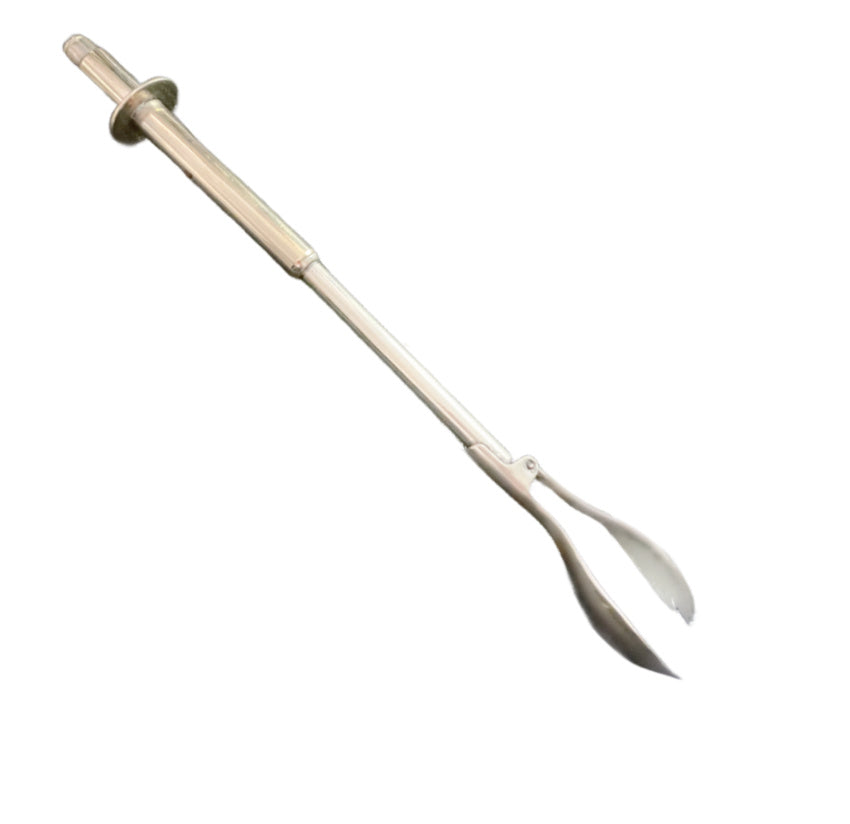 Antique Silver Plated Mechanical Olive or Pickle Tongs