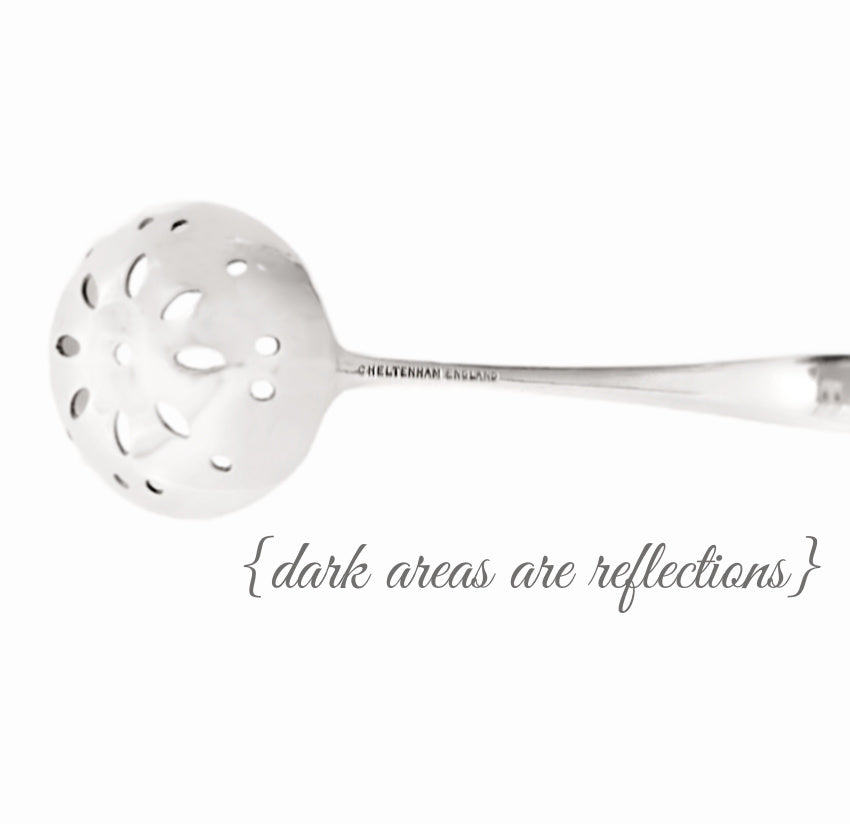 Antique Silver Plated Sifter Spoon, Cheltenham