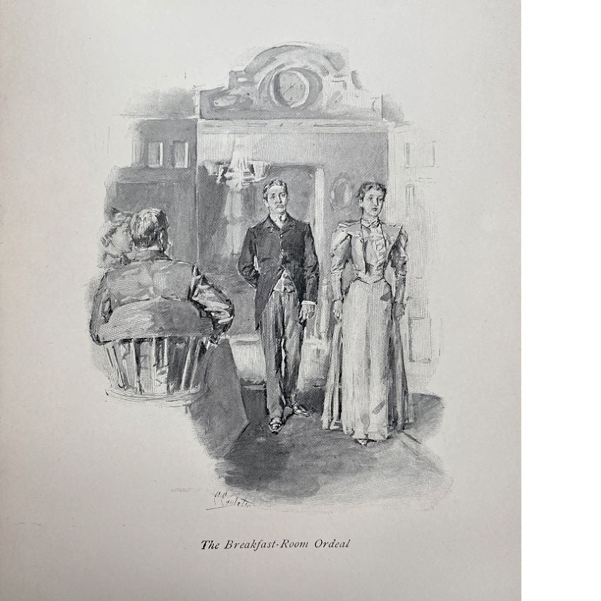 Antique Victorian Book Their Wedding Journey