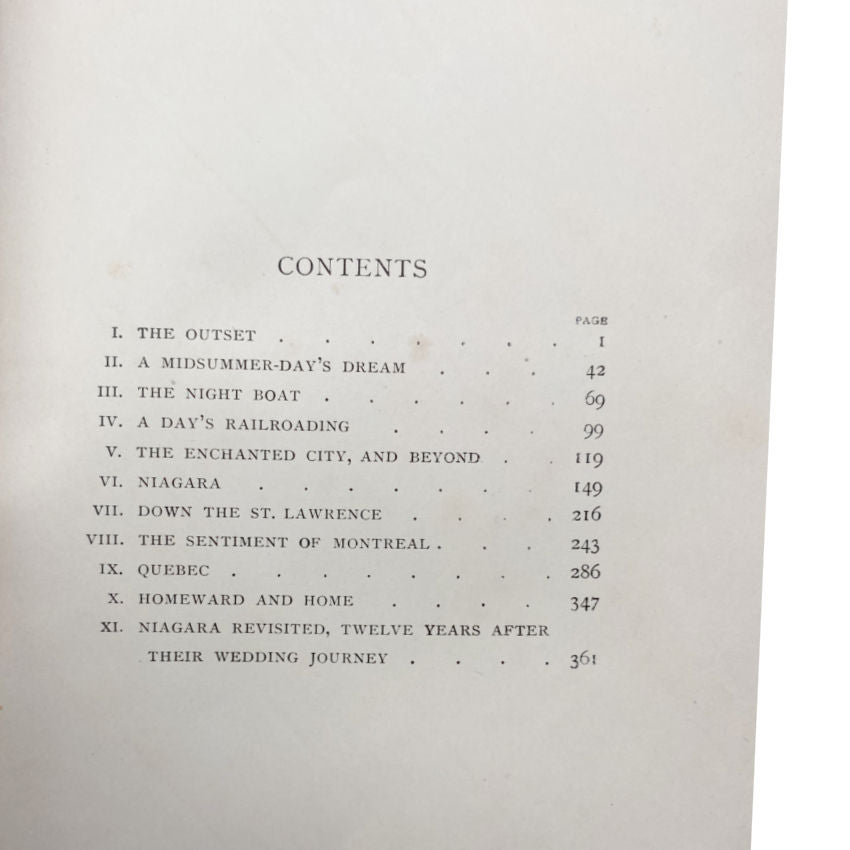 Antique Victorian Book Their Wedding Journey