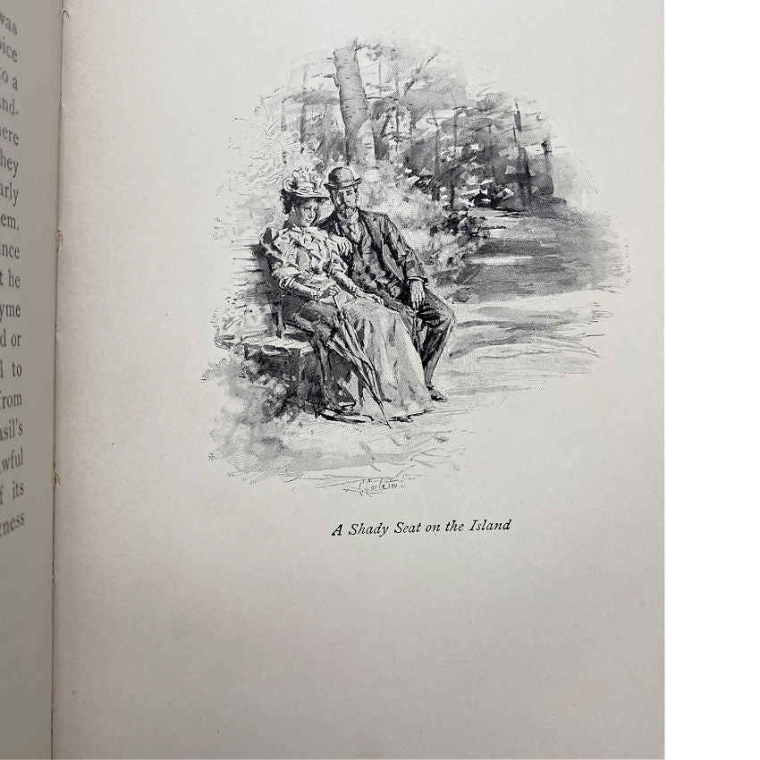 Antique Victorian Book Their Wedding Journey