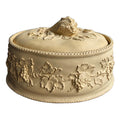 Antique Wedgwood Caneware Vegetable Tureen Cauliflower Finial Front View