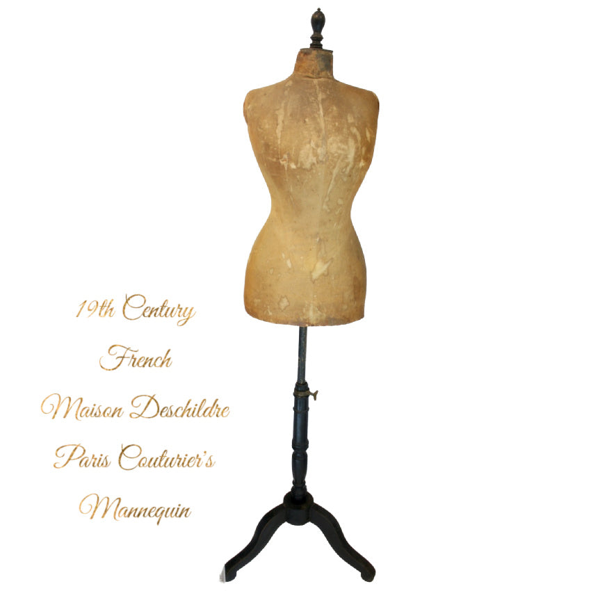 19th century French mannequin Paris Label 