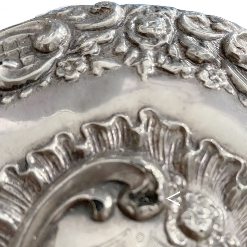 Antique Art Nouveau Sterling Silver Hand Mirror