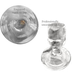 Clear Bohemian Stopper for elegant bottle