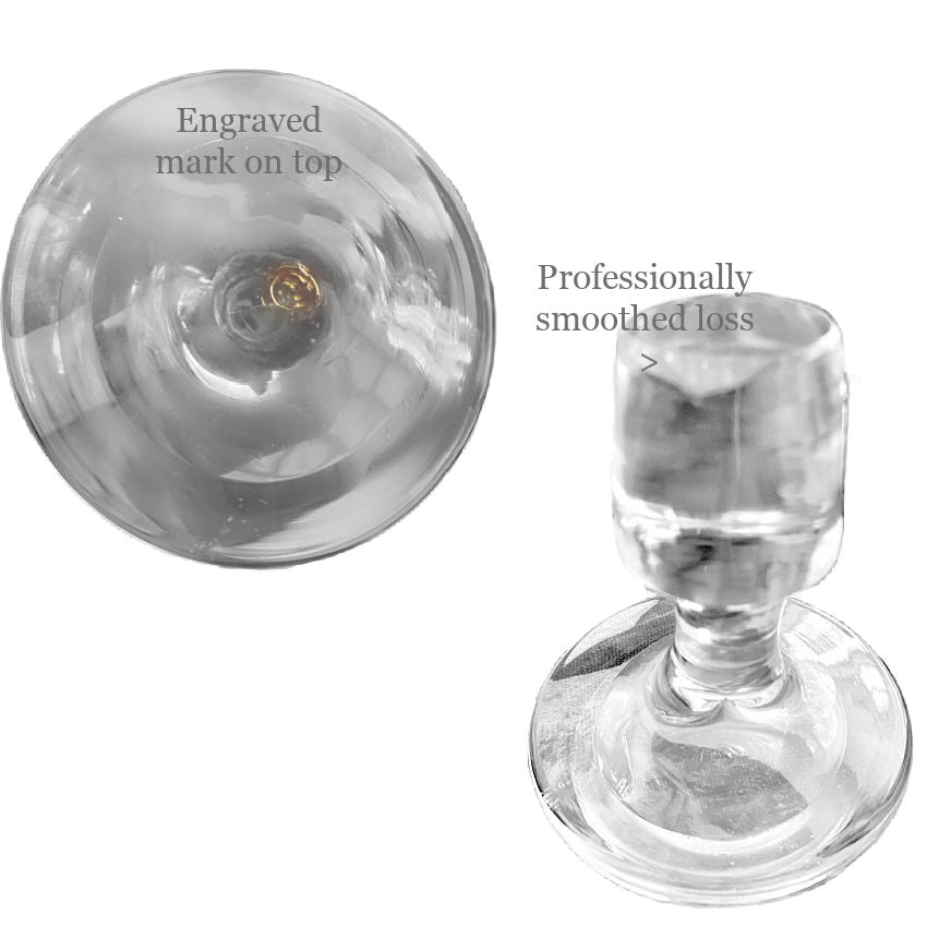Clear Bohemian Stopper for elegant bottle