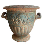 French country garden antique with aged green patina