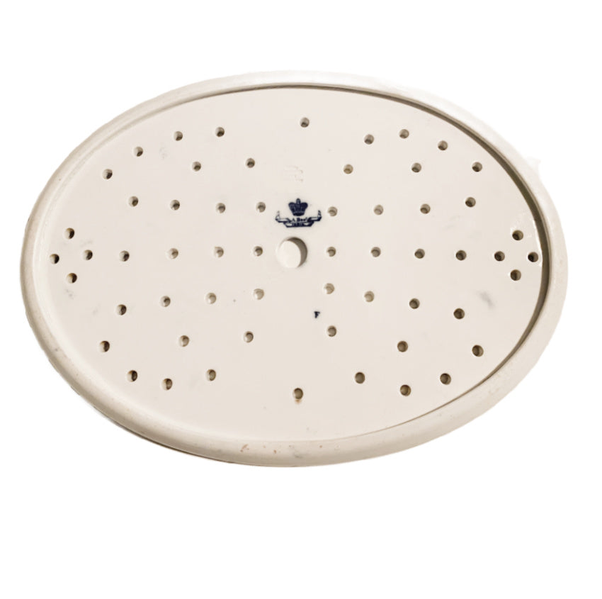 Antique Staffordshire Ironstone Blue and White Chinoiserie Drainer