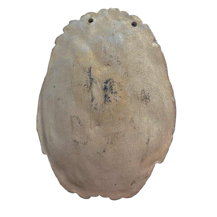 Antique Double Hands Pottery Dish