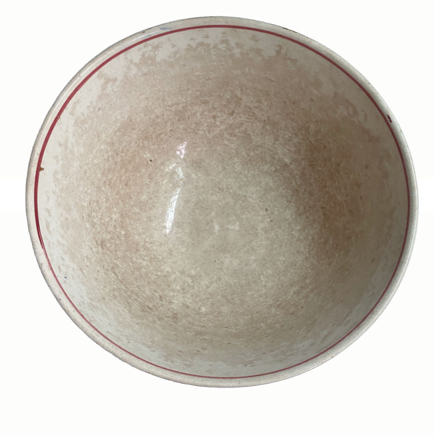 Antique English Staffordshire Spongeware Splatterware Large Bowl