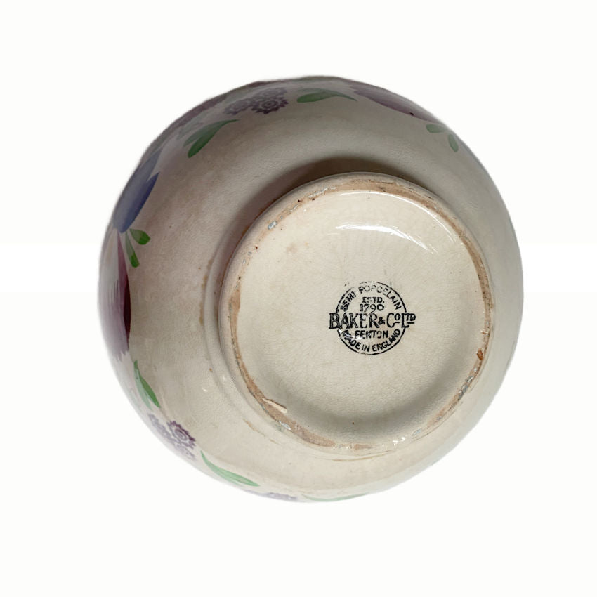 Antique English Staffordshire Spongeware Splatterware Large Bowl