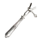 Antique French Art Nouveau Silver Manche A Gigot D'Agneau Monogram
