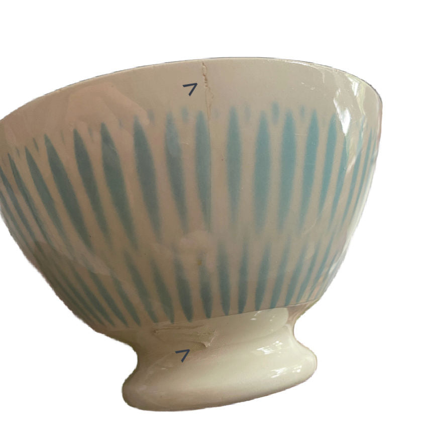 Antique French Blue Cafe au Lait Bowl