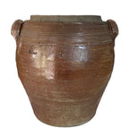 Antique 19th century French confit pot with handles