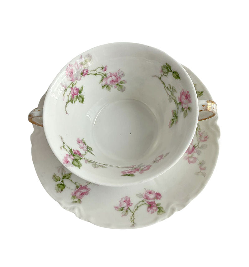 【人気商品】 Schleiger Limoges Haviland French Antique 31A Rose Pink 食器