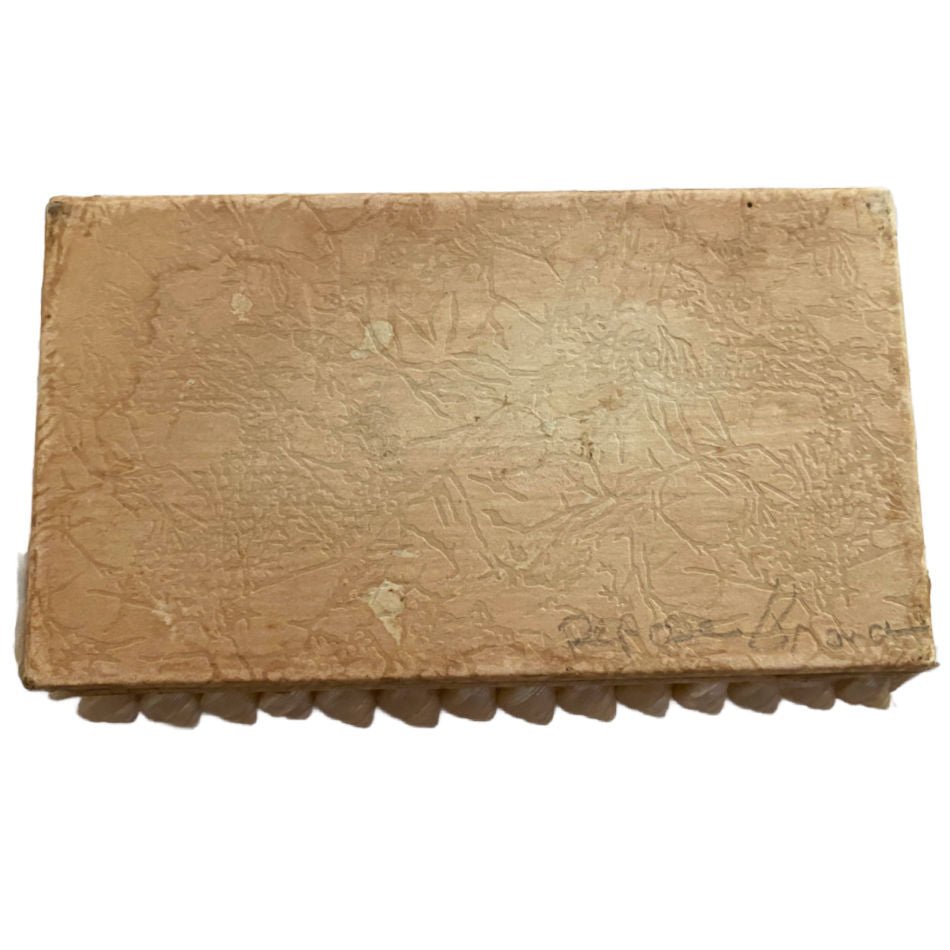 Antique French Paper Shell Encrusted  Box