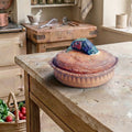 French Pillivuyt Trompe L'oeil Porcelain Pheasant in a Crust Pâté Terrine styled in a french country kitchen with light spilling in from a window