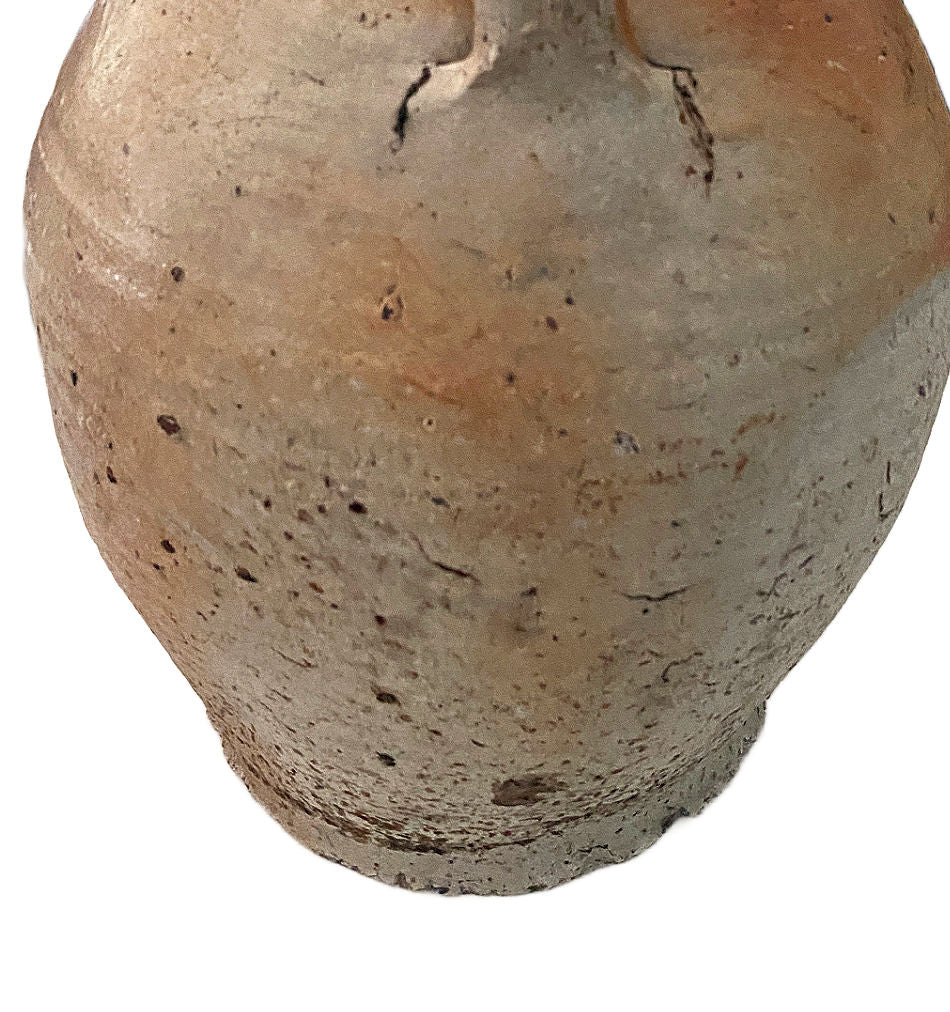 French farmhouse stoneware jug with authentic character