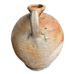 rustic French country stoneware pitcher jug with timeworn patina