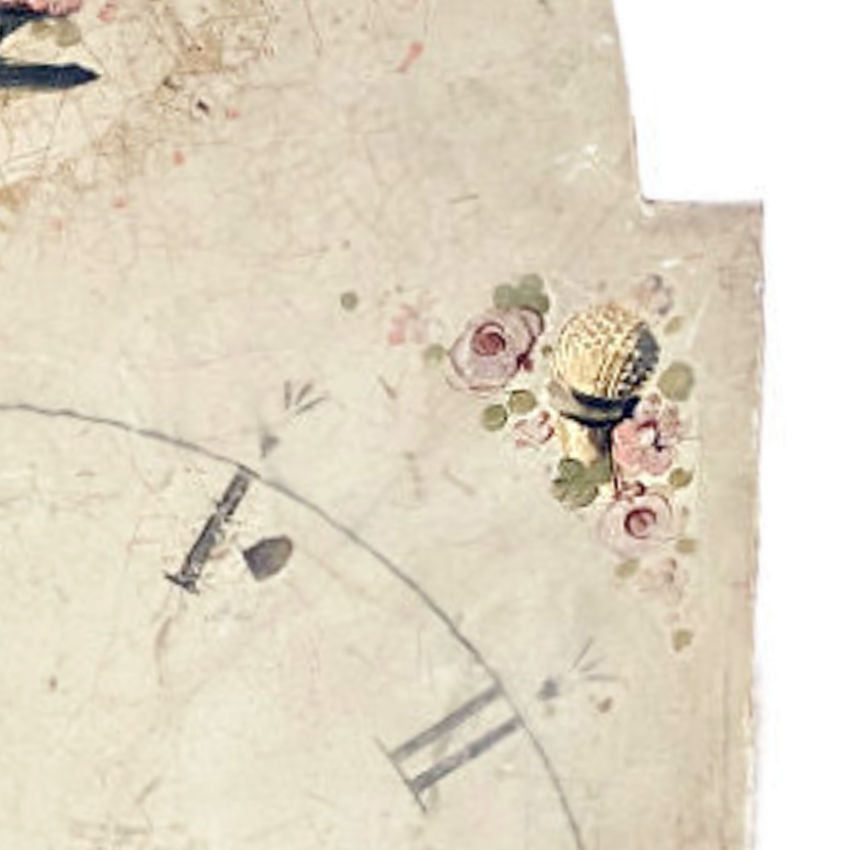 french inspired antique wall decor with floral urn motif