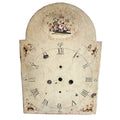 early 1800s French Country floral clock dial with hand painted roses