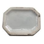 Antique Ironstone Soap Dish with Mulberry Black Design