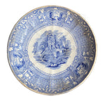19th century English ironstone saucer with Abbey pattern, Livesley Powell & Co., mid-Victorian collectible saucer.