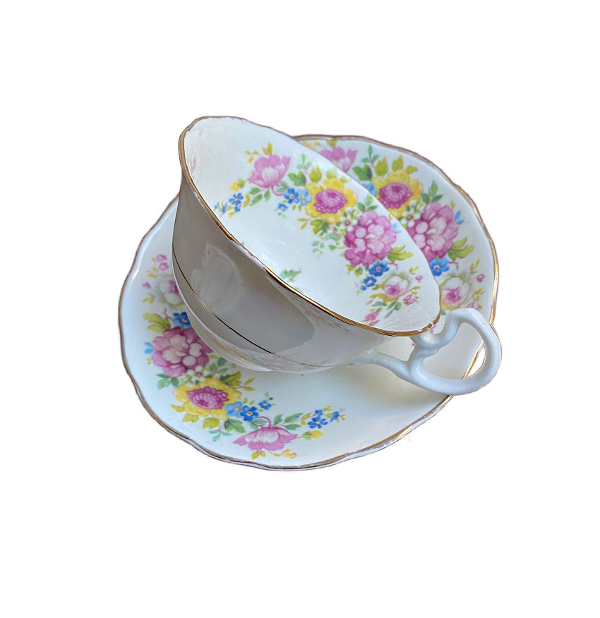 Vintage Royal Crown Garden Party Tea Cup