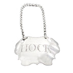 Antique Silver Plain Escutcheon Wine Label Hock