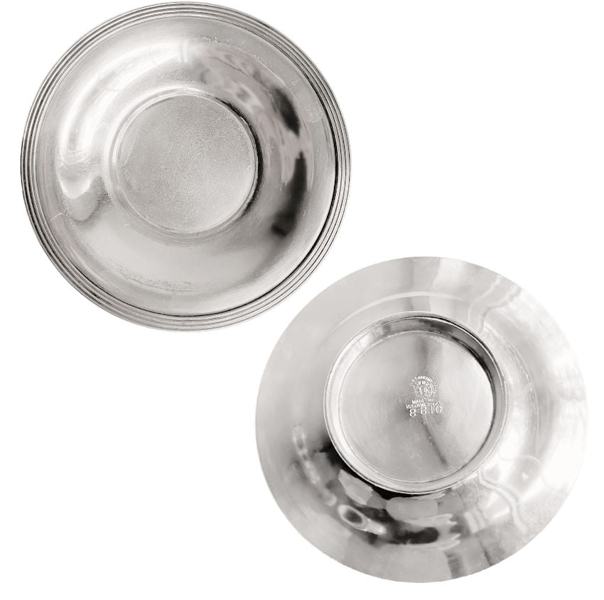 Antique Silver Plate Syrup Pitcher with Underplate