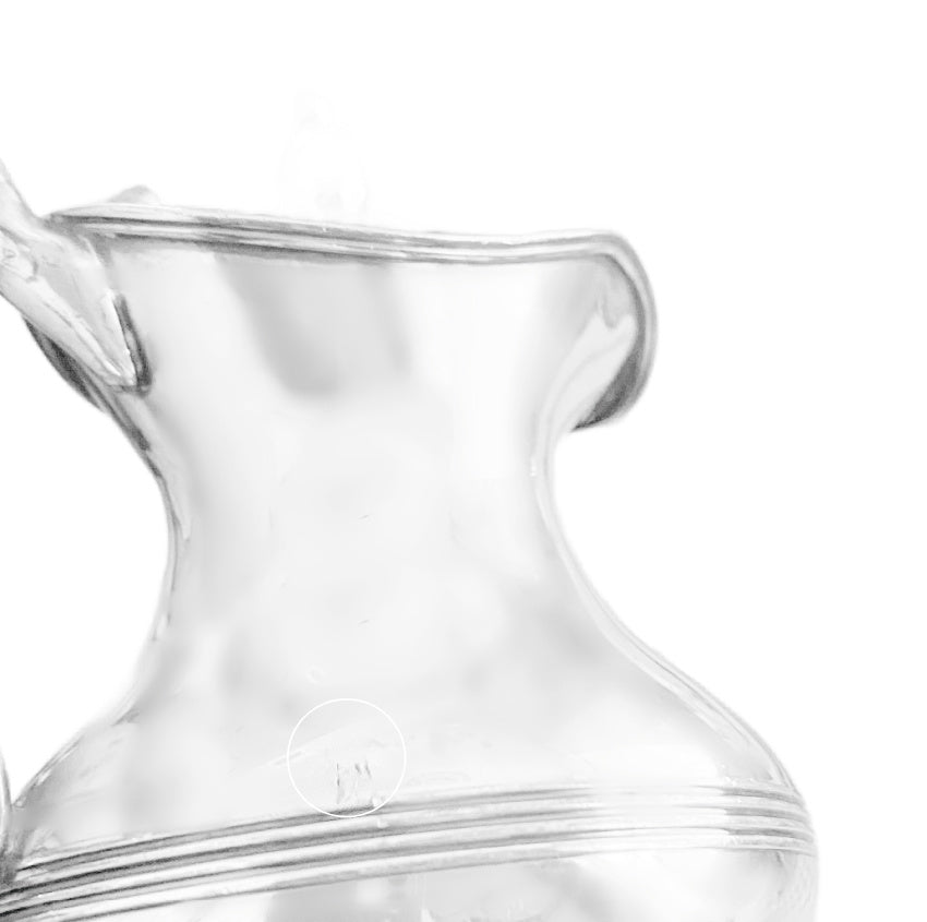 Antique Silver Plate Syrup Pitcher with Underplate