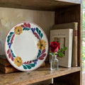 Petrus Regout antique pottery plate styled in a French country home